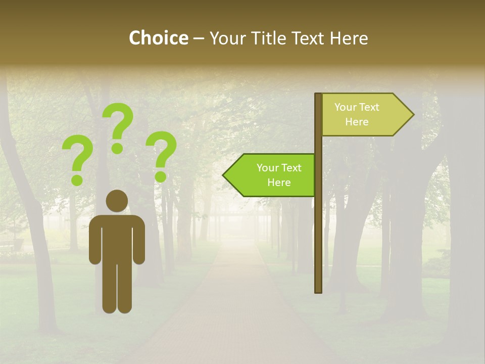 Journey Forest Landscape PowerPoint Template