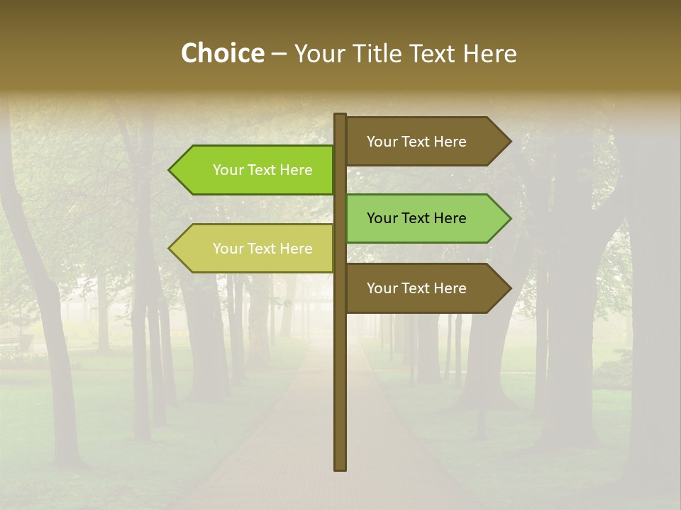 Journey Forest Landscape PowerPoint Template