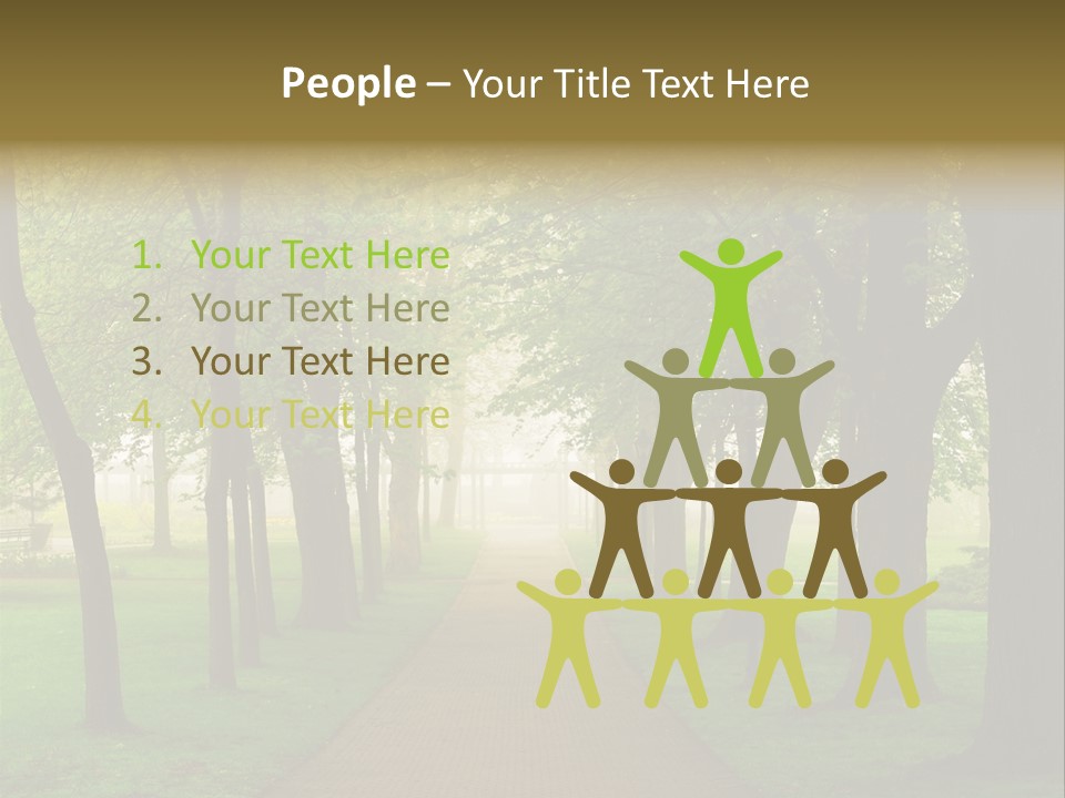 Journey Forest Landscape PowerPoint Template