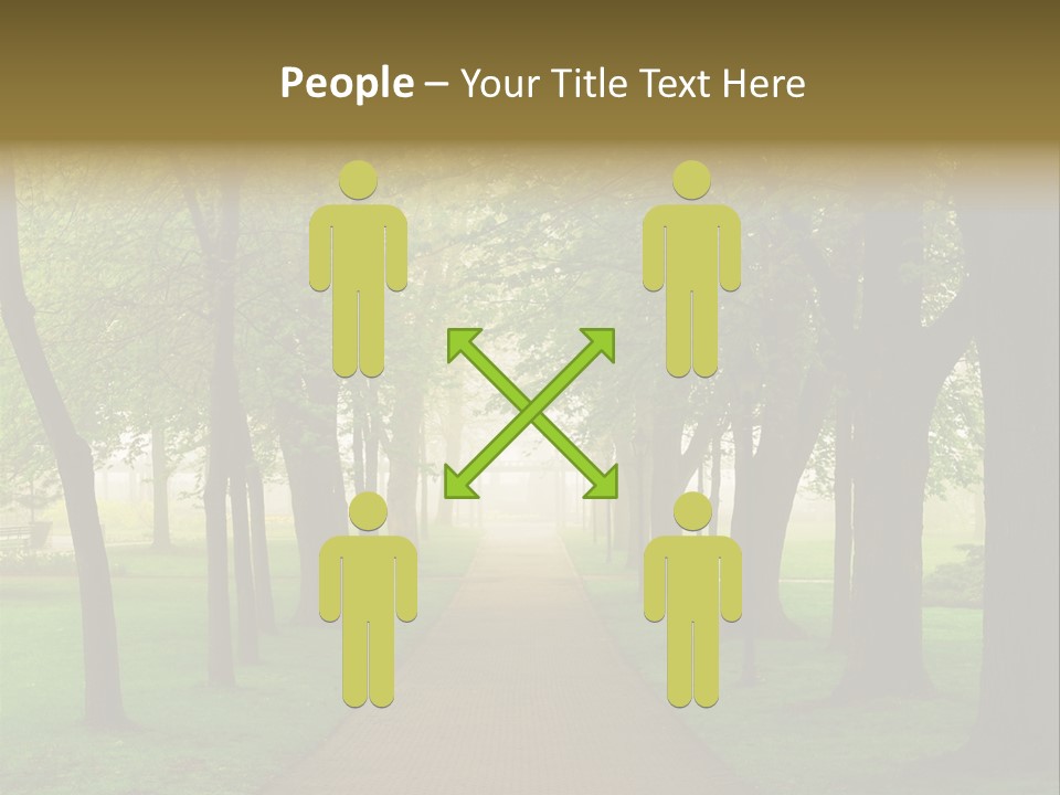 Journey Forest Landscape PowerPoint Template