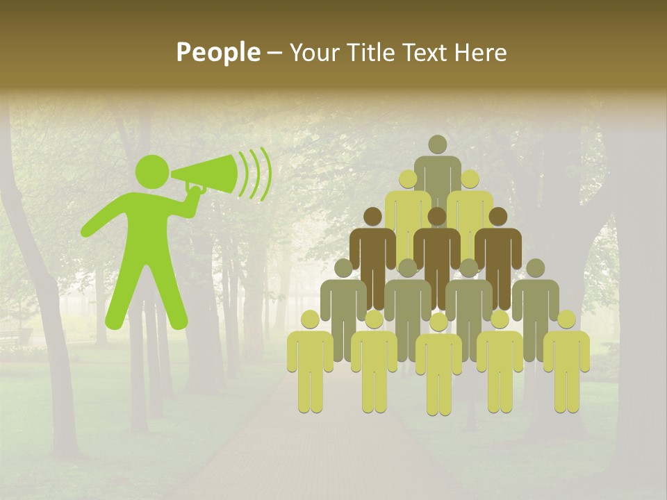 Journey Forest Landscape PowerPoint Template