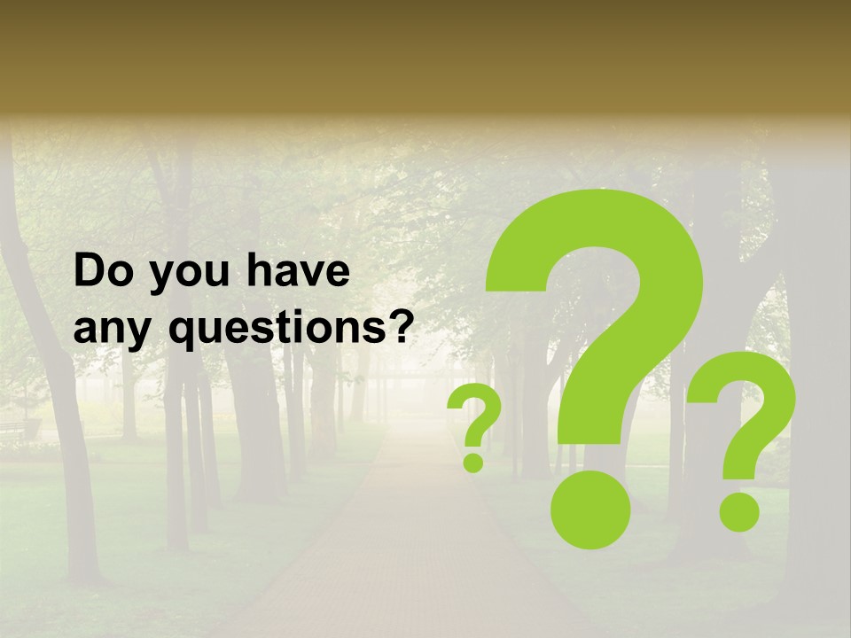 Journey Forest Landscape PowerPoint Template