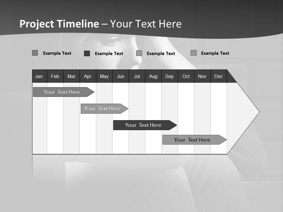 A Woman Sitting In Front Of A Brick Wall With Her Hands On Her Head PowerPoint Template