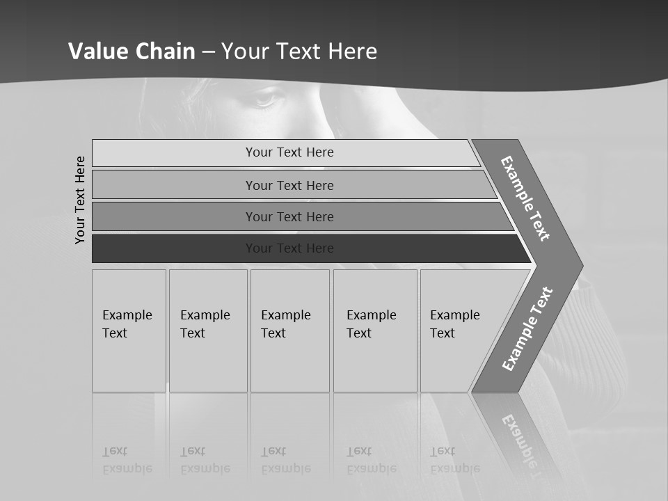A Woman Sitting In Front Of A Brick Wall With Her Hands On Her Head PowerPoint Template