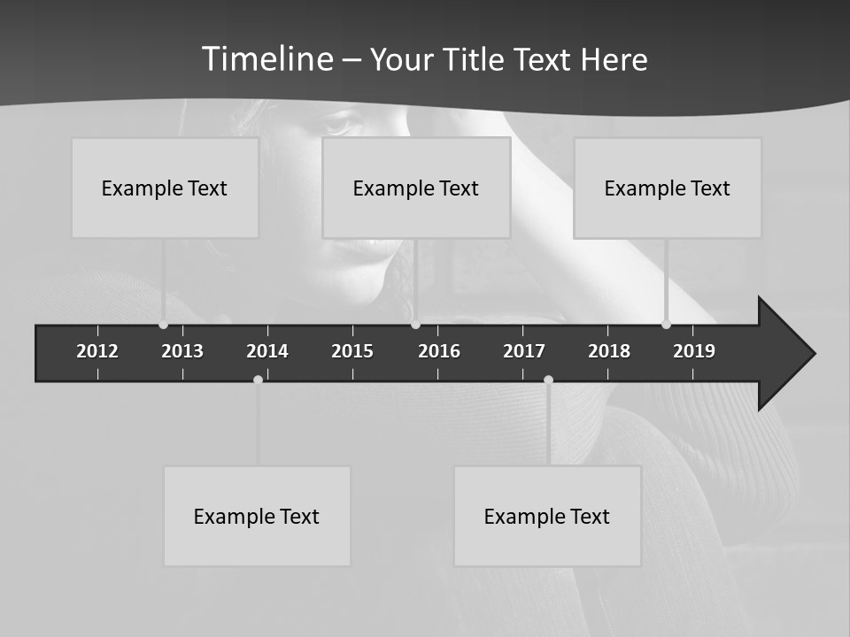 A Woman Sitting In Front Of A Brick Wall With Her Hands On Her Head PowerPoint Template