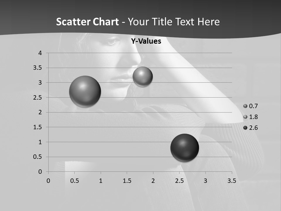 A Woman Sitting In Front Of A Brick Wall With Her Hands On Her Head PowerPoint Template