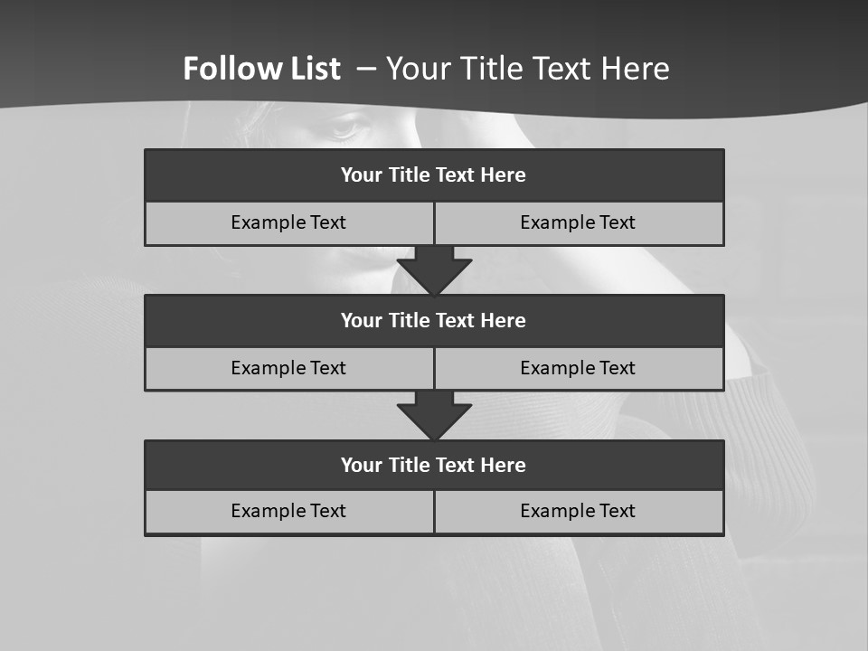 A Woman Sitting In Front Of A Brick Wall With Her Hands On Her Head PowerPoint Template