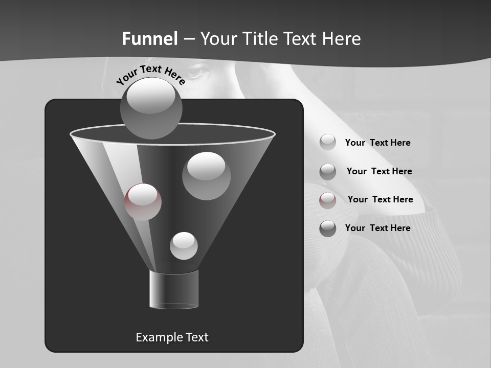 A Woman Sitting In Front Of A Brick Wall With Her Hands On Her Head PowerPoint Template