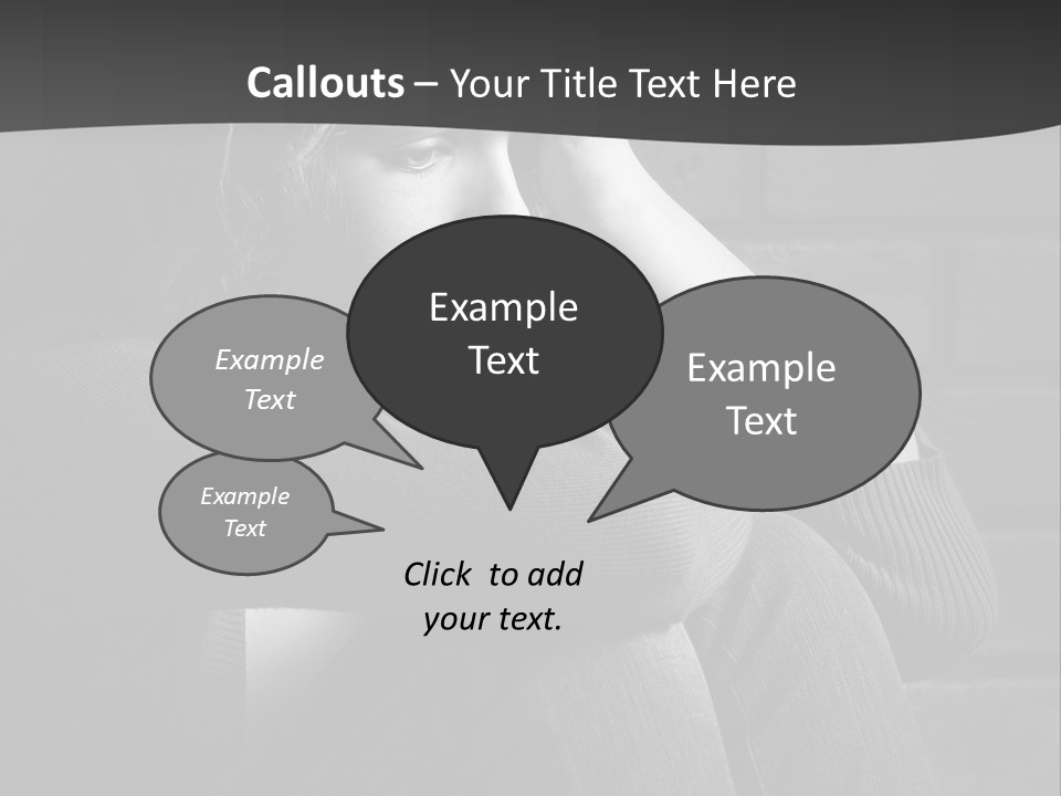 A Woman Sitting In Front Of A Brick Wall With Her Hands On Her Head PowerPoint Template