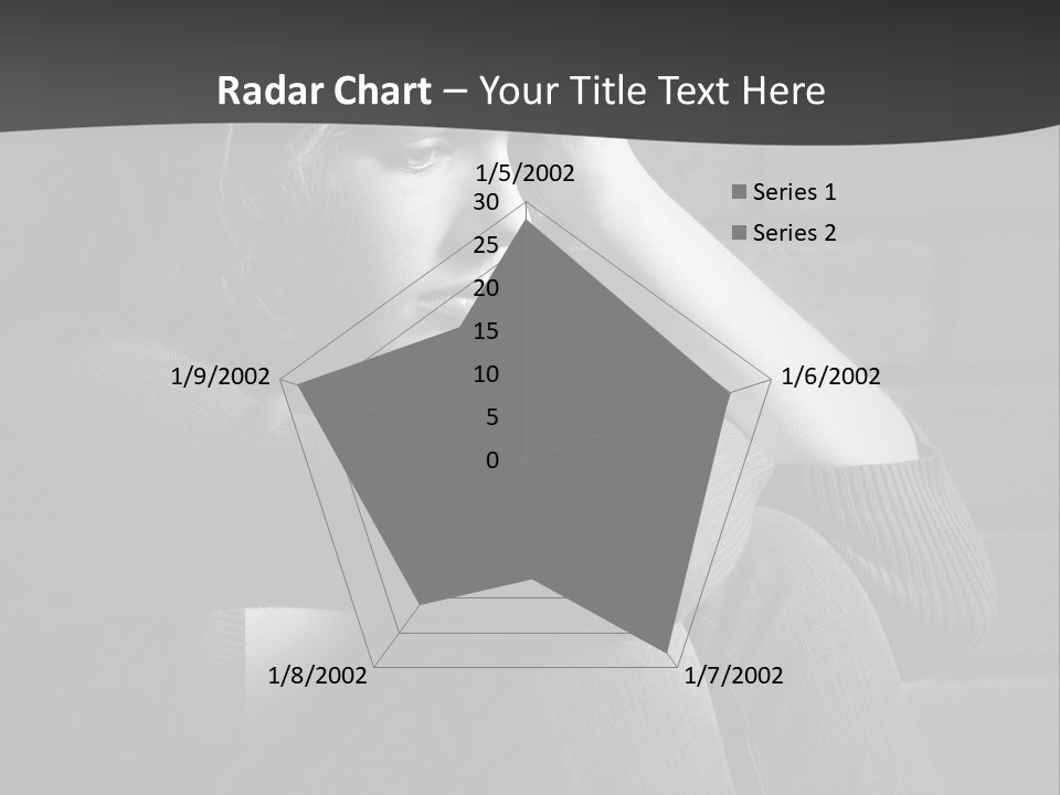 A Woman Sitting In Front Of A Brick Wall With Her Hands On Her Head PowerPoint Template