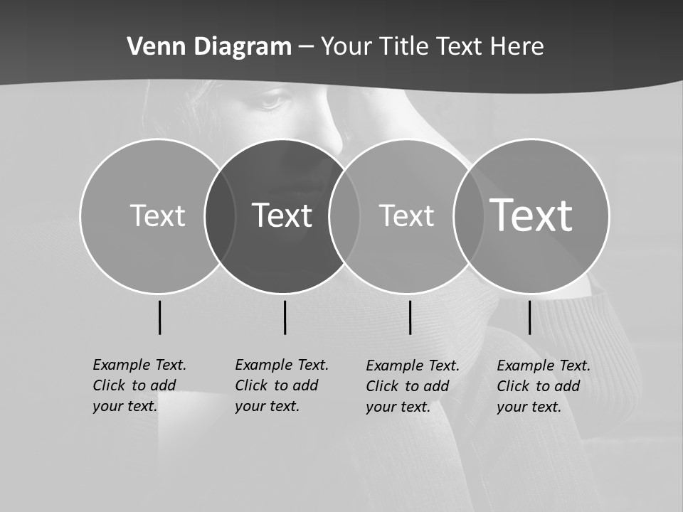 A Woman Sitting In Front Of A Brick Wall With Her Hands On Her Head PowerPoint Template