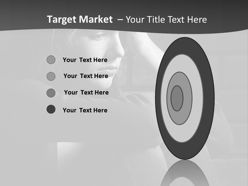 A Woman Sitting In Front Of A Brick Wall With Her Hands On Her Head PowerPoint Template