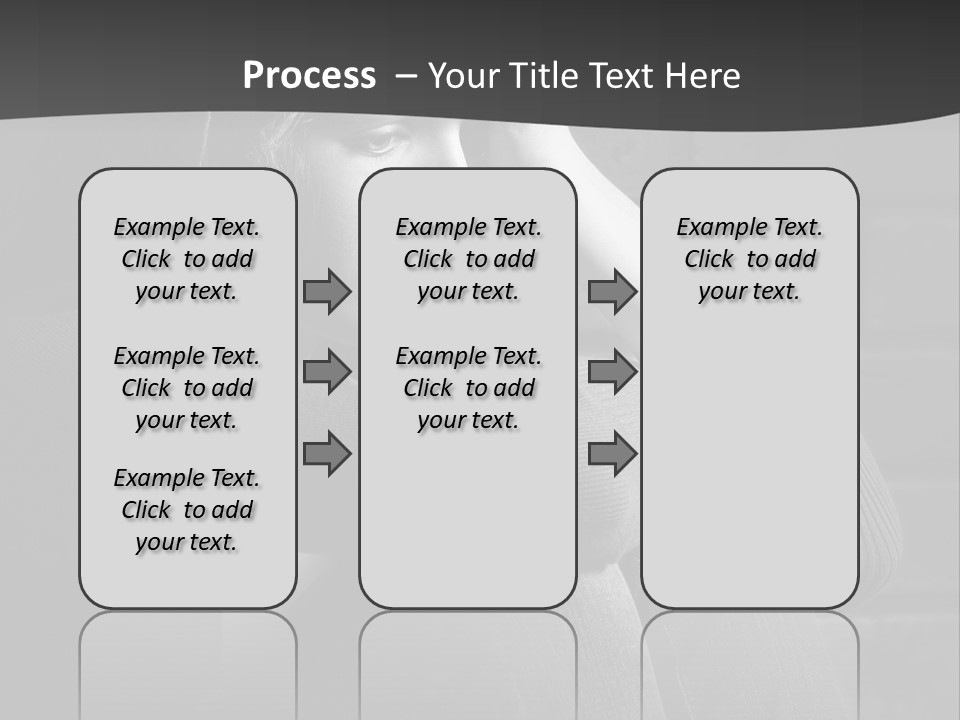 A Woman Sitting In Front Of A Brick Wall With Her Hands On Her Head PowerPoint Template