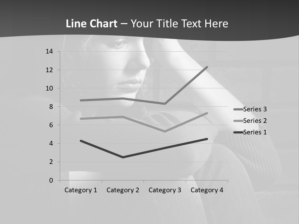 A Woman Sitting In Front Of A Brick Wall With Her Hands On Her Head PowerPoint Template