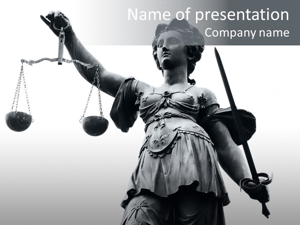 Act Myth Judiciary PowerPoint Template