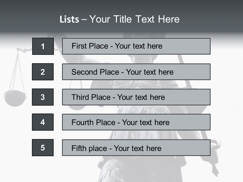 Act Myth Judiciary PowerPoint Template