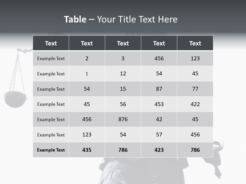 Act Myth Judiciary PowerPoint Template
