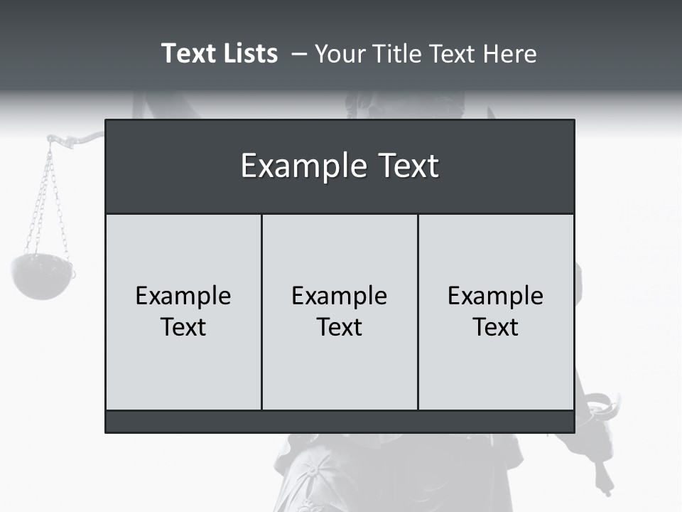 Act Myth Judiciary PowerPoint Template