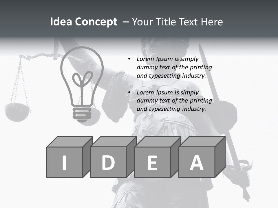 Act Myth Judiciary PowerPoint Template