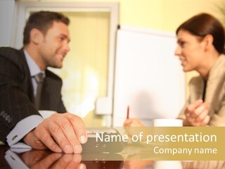 Corporate Man Leader PowerPoint Template