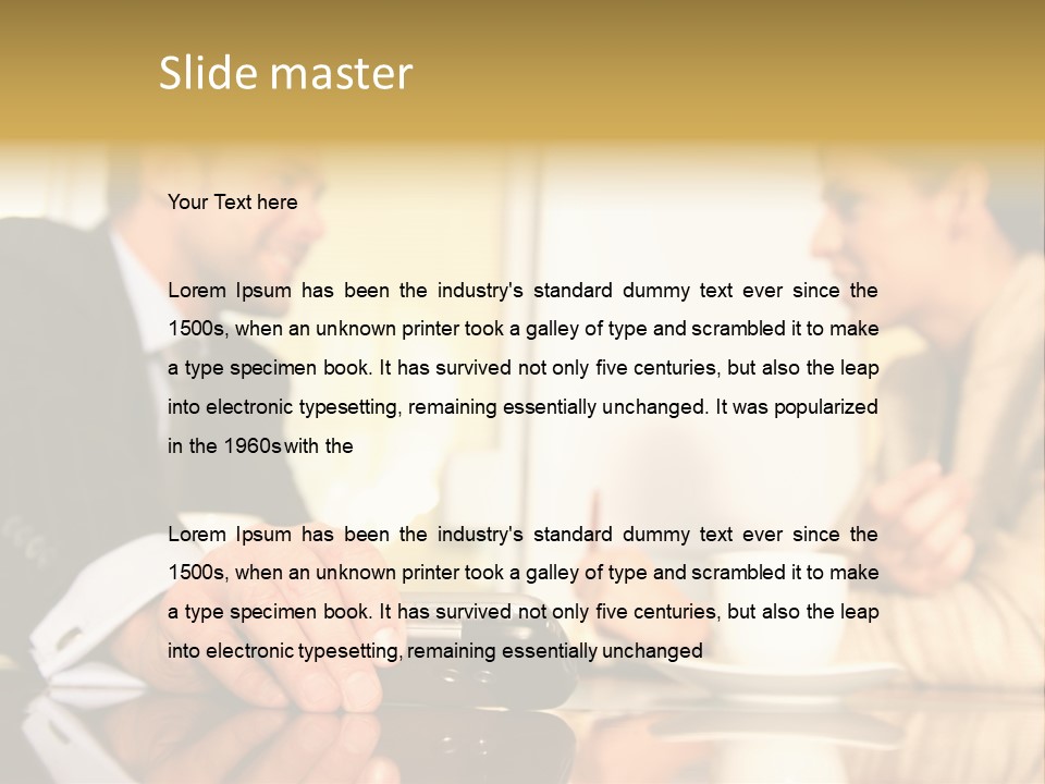 Corporate Man Leader PowerPoint Template