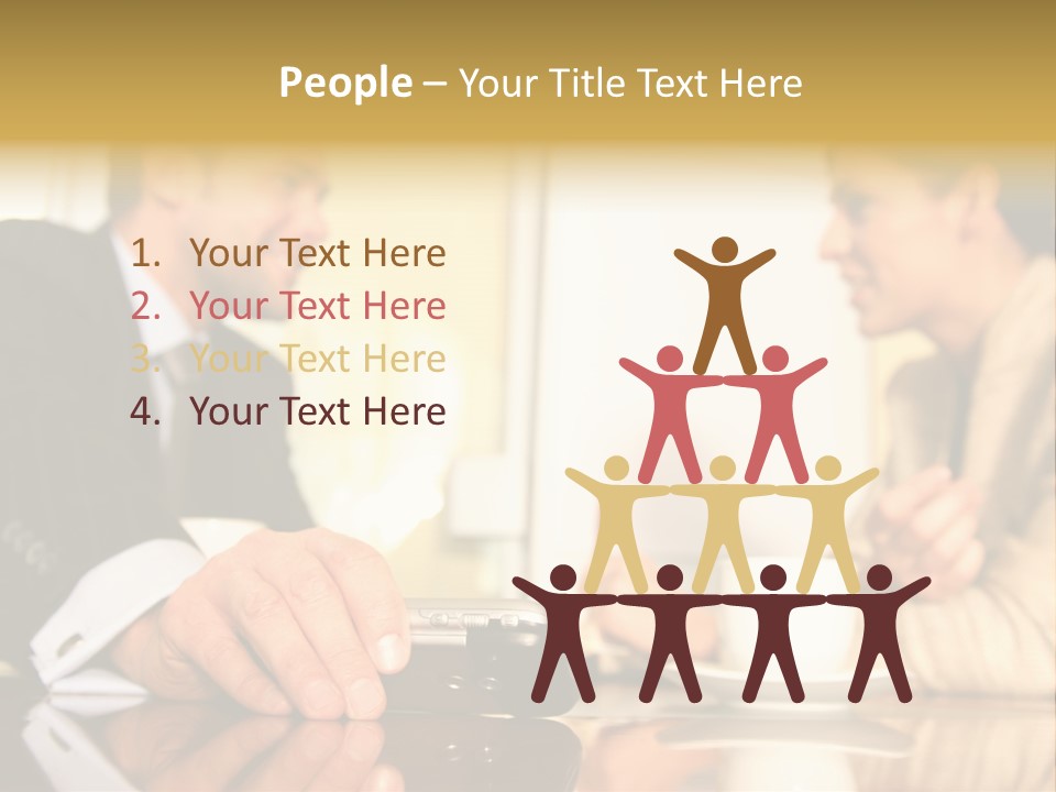 Corporate Man Leader PowerPoint Template