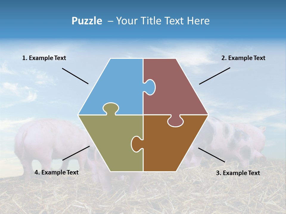 Breed Pink Farm PowerPoint Template