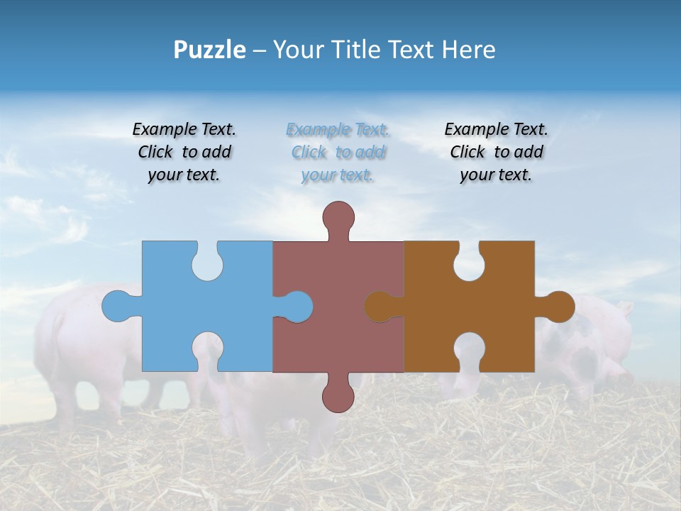 Breed Pink Farm PowerPoint Template