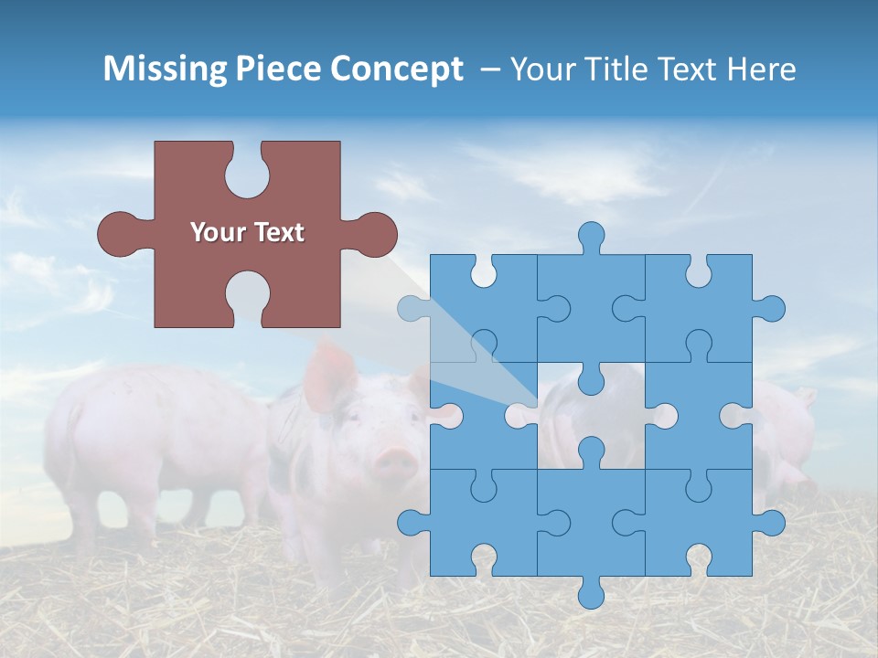 Breed Pink Farm PowerPoint Template