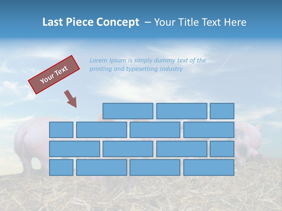 Breed Pink Farm PowerPoint Template