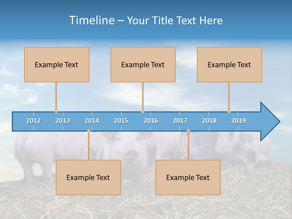 Breed Pink Farm PowerPoint Template