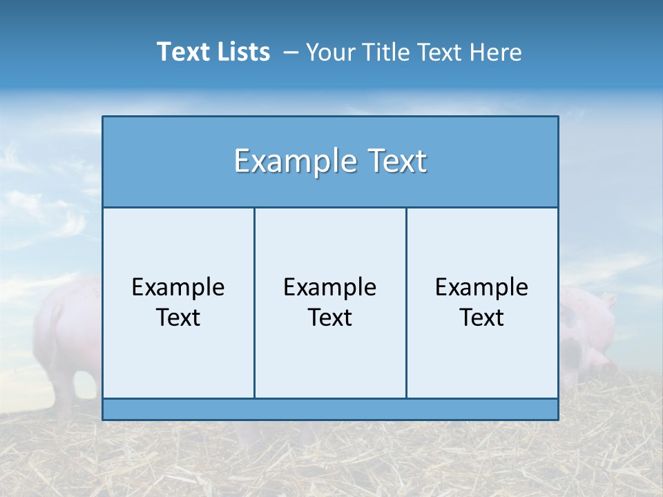 Breed Pink Farm PowerPoint Template