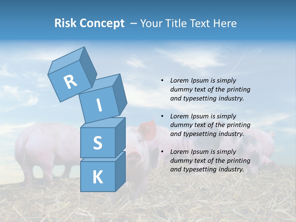 Breed Pink Farm PowerPoint Template