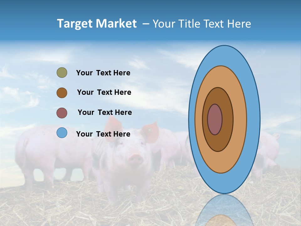 Breed Pink Farm PowerPoint Template