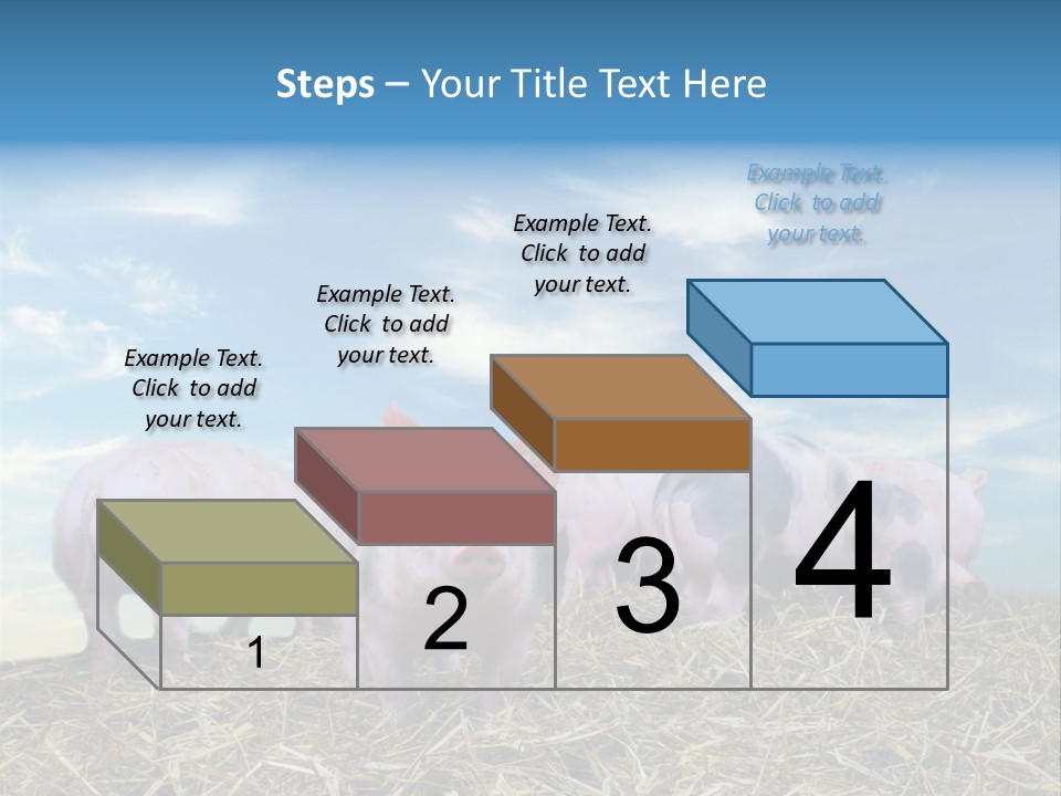 Breed Pink Farm PowerPoint Template