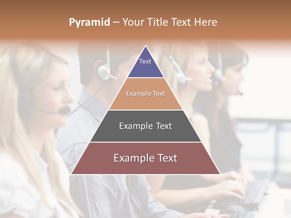 Service Attractive Woman PowerPoint Template