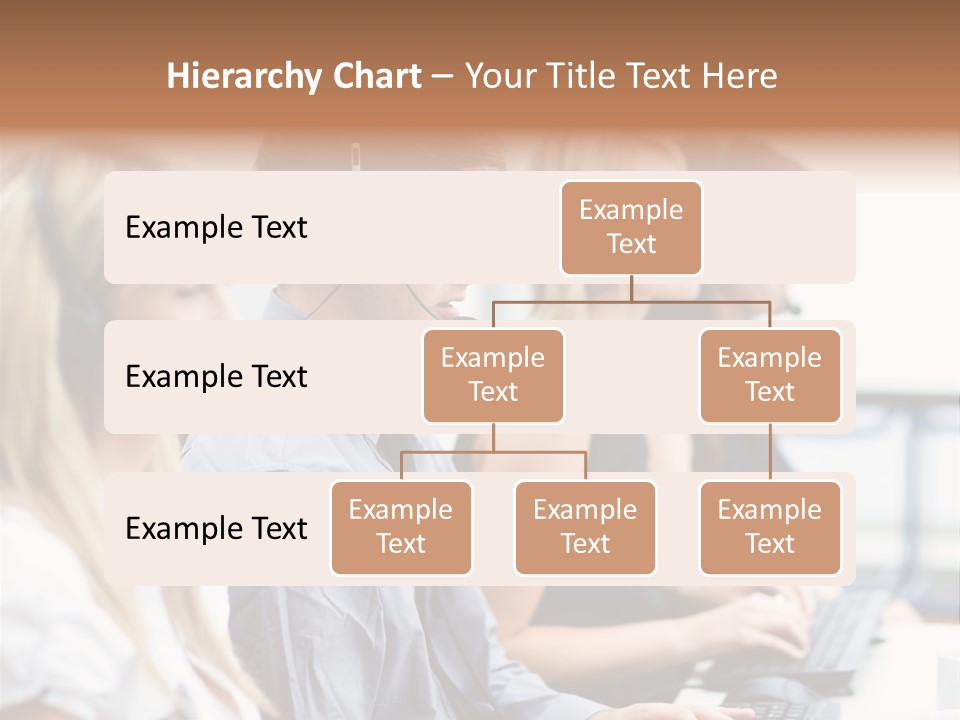 Service Attractive Woman PowerPoint Template