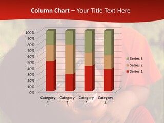 A Woman And A Boy Are Smiling For The Camera PowerPoint Template