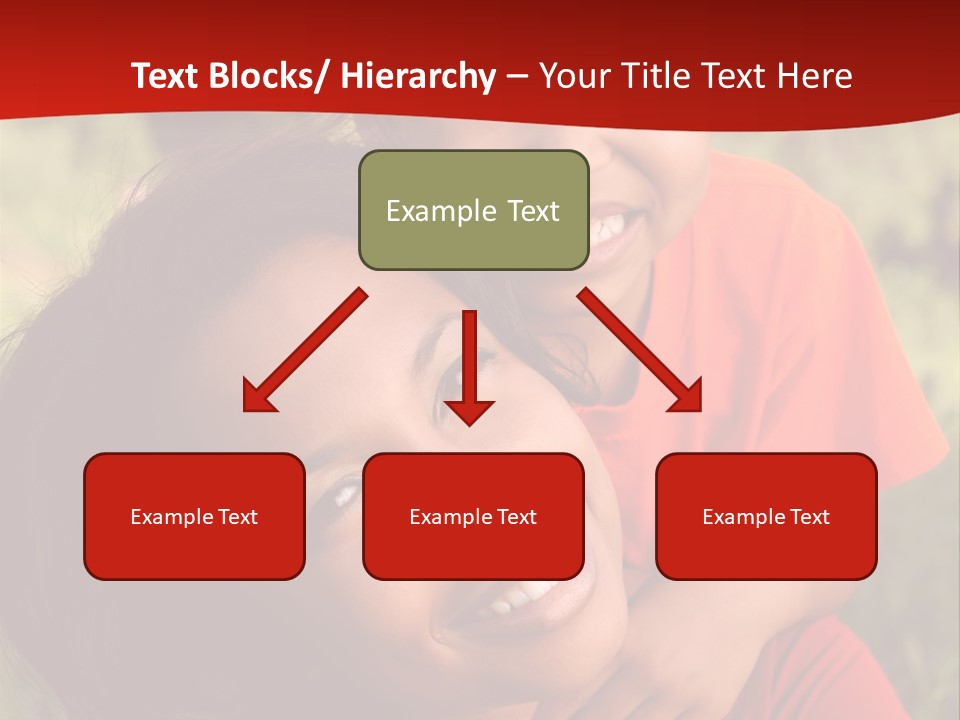 A Woman And A Boy Are Smiling For The Camera PowerPoint Template
