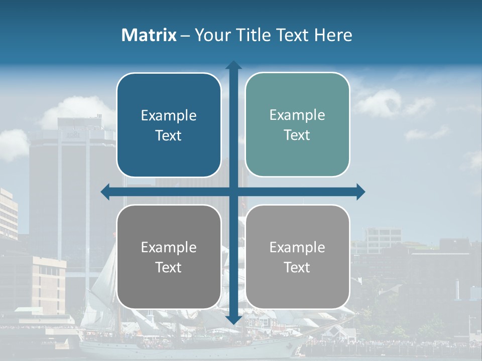 District Skyline Economy PowerPoint Template