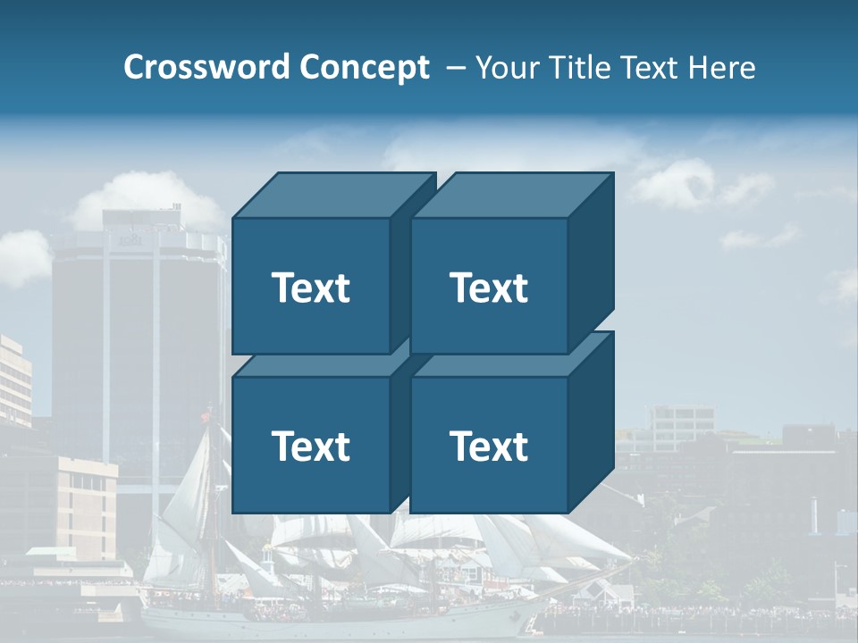 District Skyline Economy PowerPoint Template