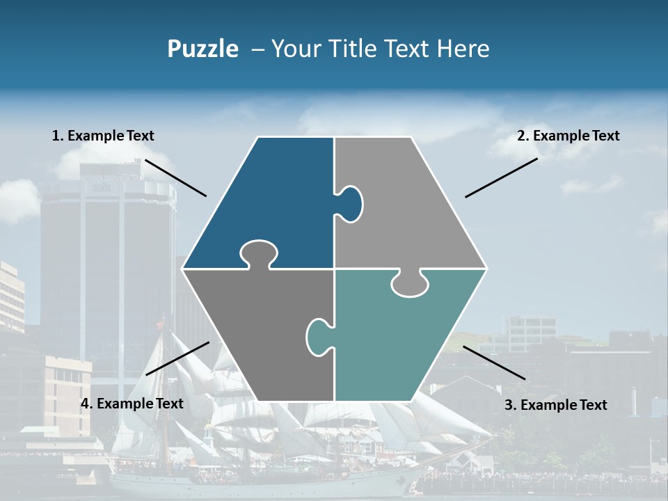 District Skyline Economy PowerPoint Template