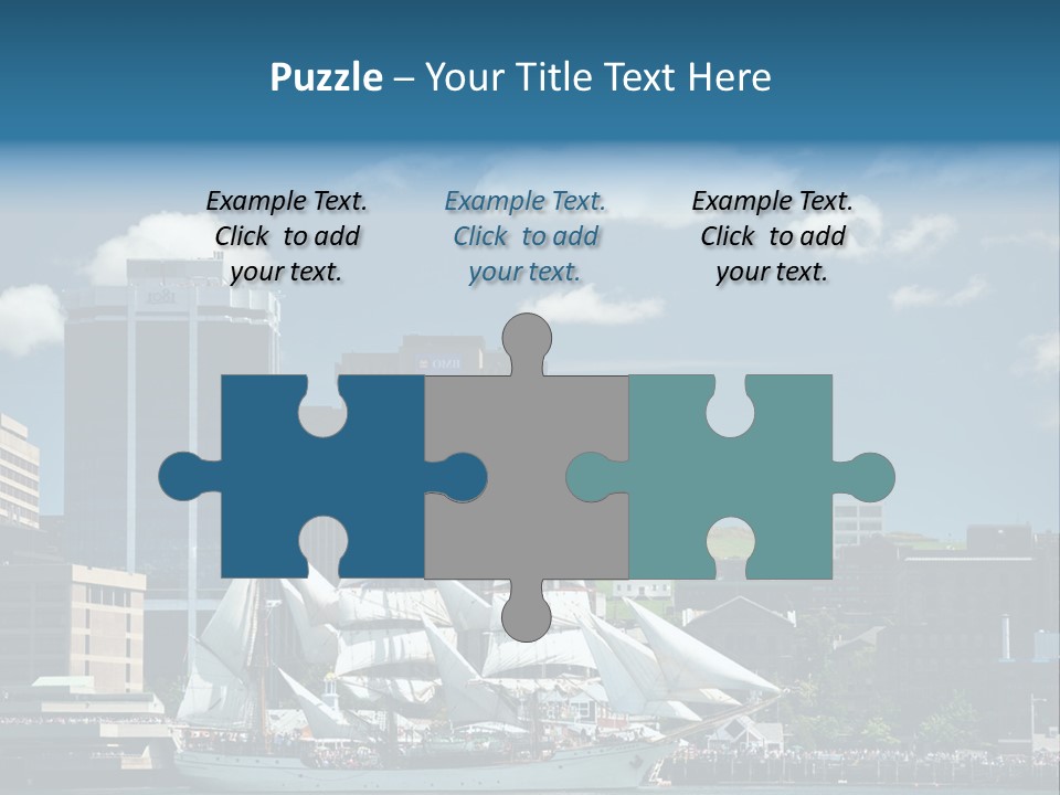 District Skyline Economy PowerPoint Template
