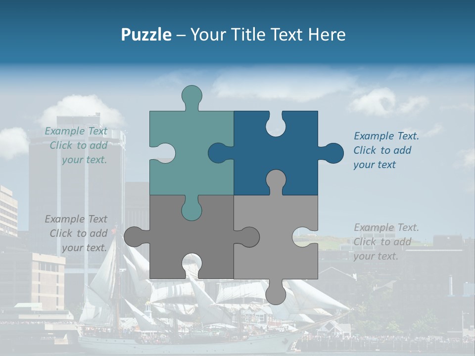 District Skyline Economy PowerPoint Template