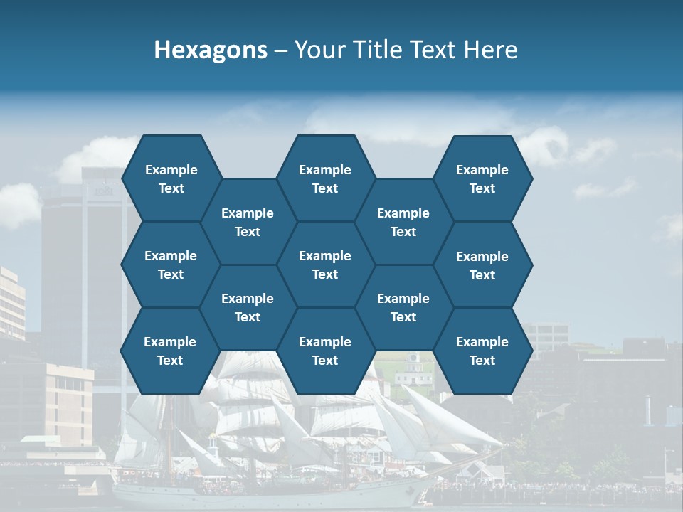 District Skyline Economy PowerPoint Template