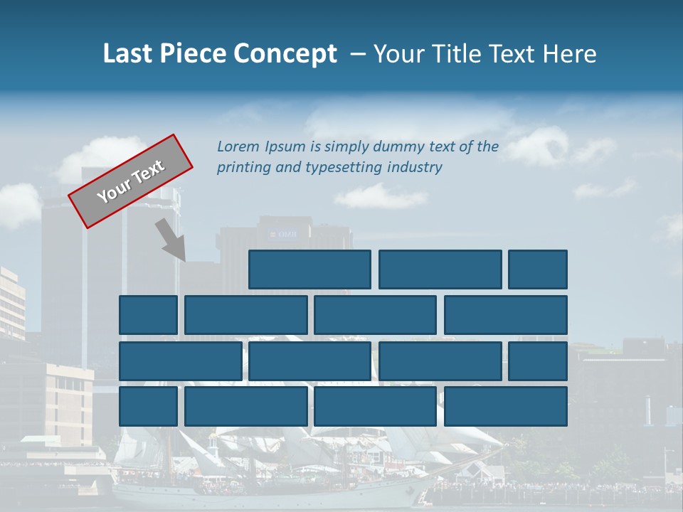 District Skyline Economy PowerPoint Template