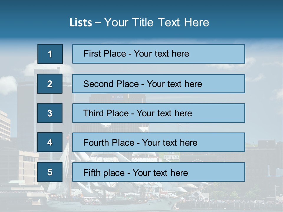 District Skyline Economy PowerPoint Template