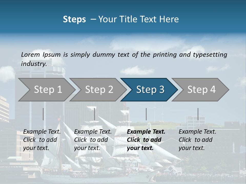 District Skyline Economy PowerPoint Template