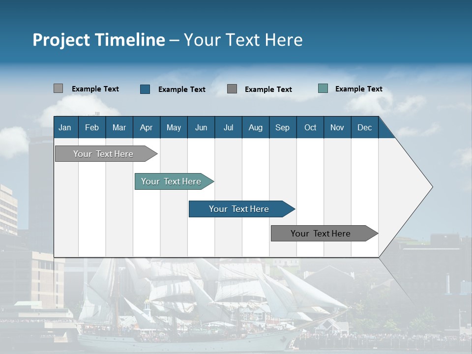 District Skyline Economy PowerPoint Template