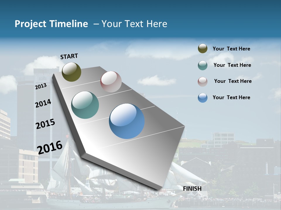 District Skyline Economy PowerPoint Template
